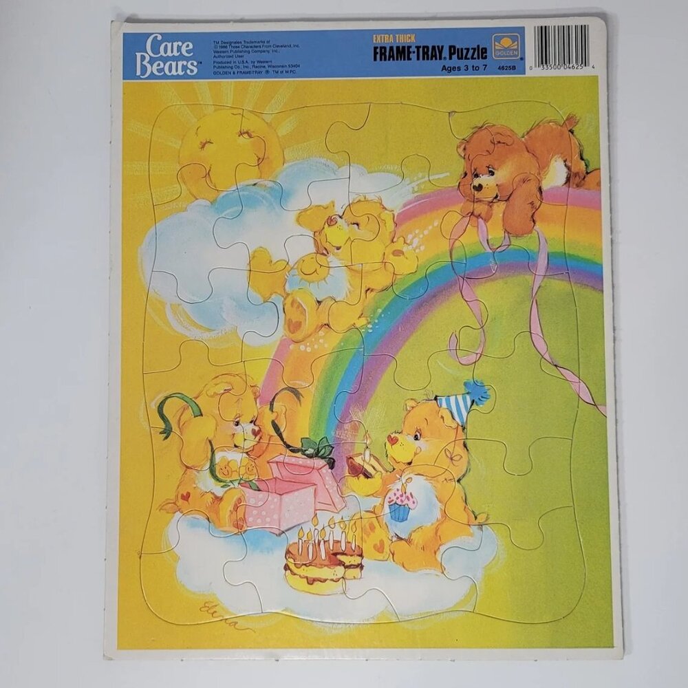 Vintage Care Bears Jigsaw Puzzle, Care Bears Puzzle, Frame Tray Puzzle, Birthday